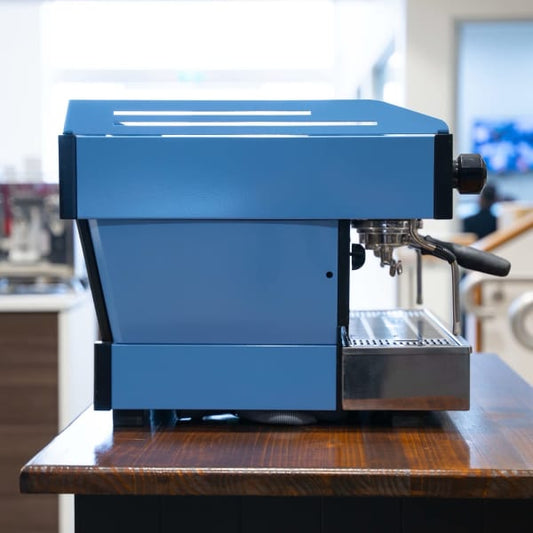 Stunning Pre Owned 2 Group La Marzocco PB In Ocean Blue - Australia - Di Pacci