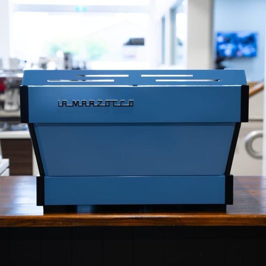 Stunning Pre Owned 2 Group La Marzocco PB In Ocean Blue - Australia - Di Pacci