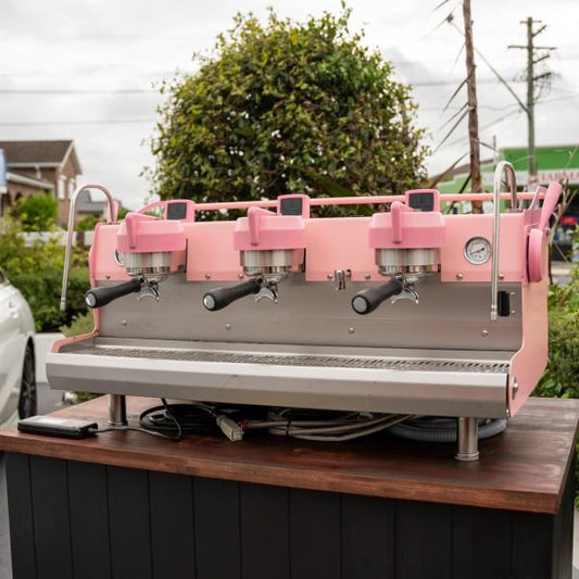 Stunning Synesso 3 Group MVP Custom Coffee Machine In Pink - Australia - Di Pacci