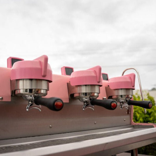 Stunning Synesso 3 Group MVP Custom Coffee Machine In Pink - Australia - Di Pacci