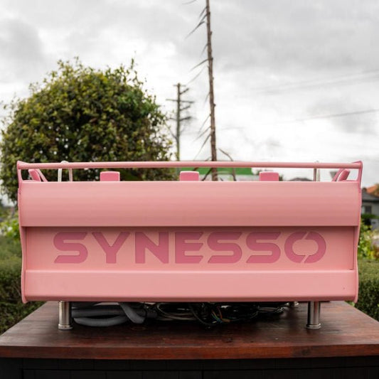 Stunning Synesso 3 Group MVP Custom Coffee Machine In Pink - Australia - Di Pacci
