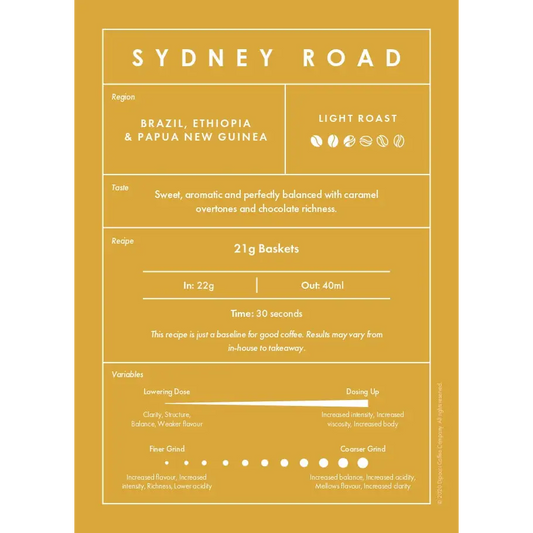 Sydney Road Blend 500g - ALL