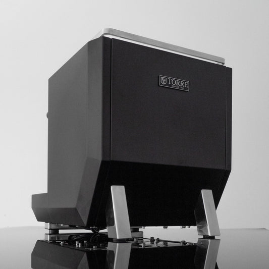 Torre Adele Matte Black With Wood Coffee Machine - Australia - Di Pacci