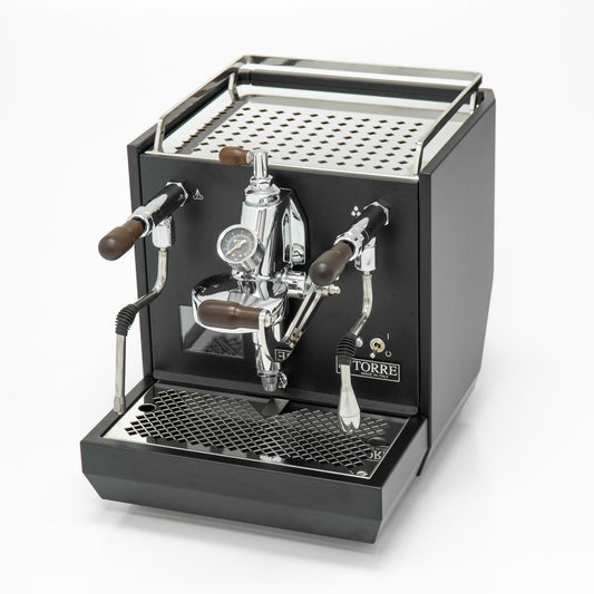 Torre Adele Matte Black With Wood Coffee Machine - Australia - Di Pacci