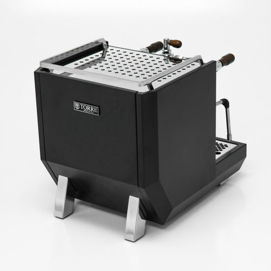 Torre Adele Matte Black With Wood Coffee Machine - Australia - Di Pacci