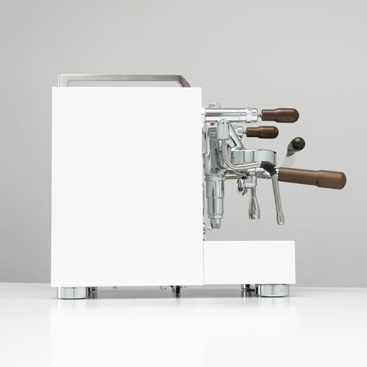 Torre Luigino TSP MT White with Wood and Joystick Coffee Machine - Australia - Di Pacci