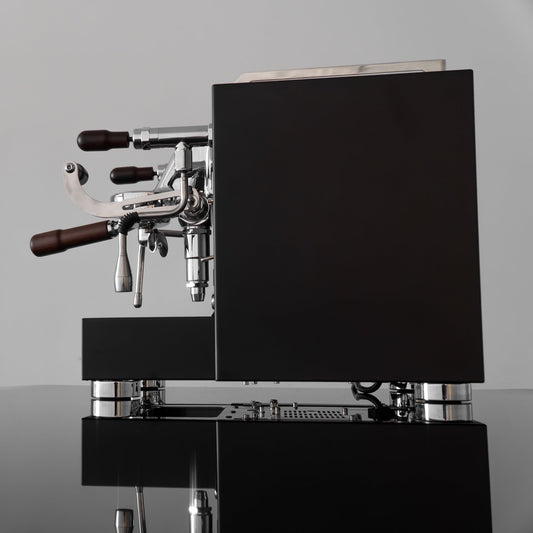 Torre Peppina EVO Matte Black With Wood Coffee Machine - Australia - Di Pacci