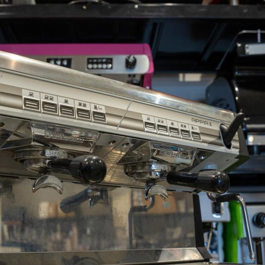 Used 2 Group Nuova Simonelli Appia Tall Cup Commercial Coffee Machine - Australia - Di Pacci