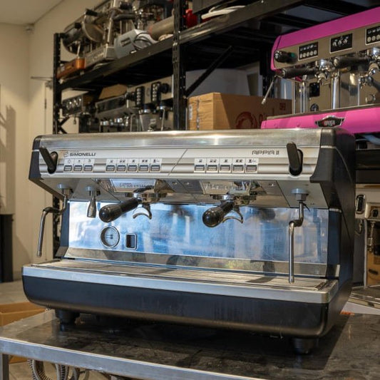 Used 2 Group Nuova Simonelli Appia Tall Cup Commercial Coffee Machine - Australia - Di Pacci
