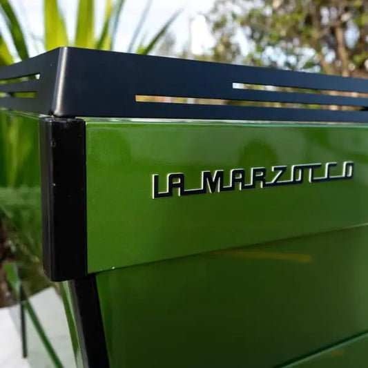 Used Green Custom La Marzocco 3 Group PB Commercial Coffee
