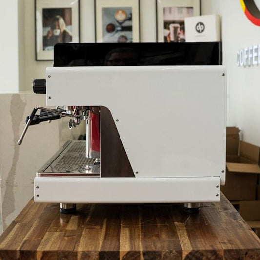 Used Jaw - Dropping White Wega Pegaso Tall Cup – 15 Amp Gloss Finish - Australia - Di Pacci