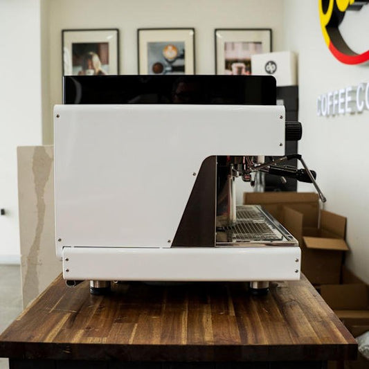 Used Jaw - Dropping White Wega Pegaso Tall Cup – 15 Amp Gloss Finish - Australia - Di Pacci