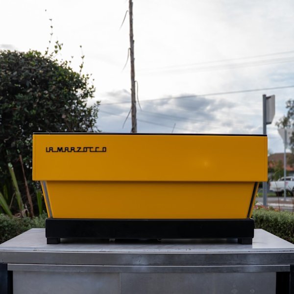 Used La Marzocco Linea 3 Group Custom Canary Yellow with Shot Timers - Australia - Di Pacci