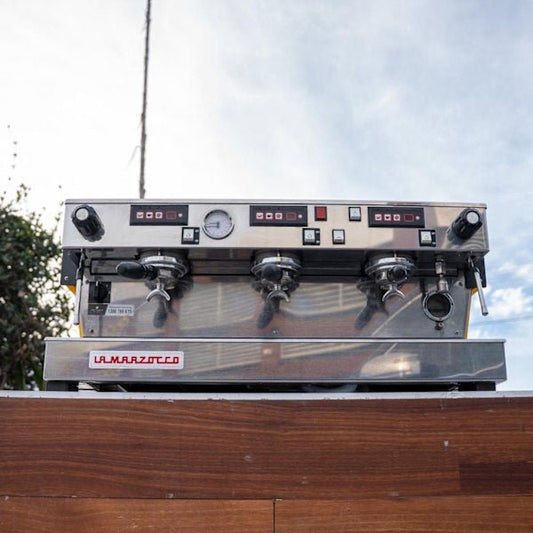 Used La Marzocco Linea 3 Group Custom Canary Yellow with Shot Timers - Australia - Di Pacci