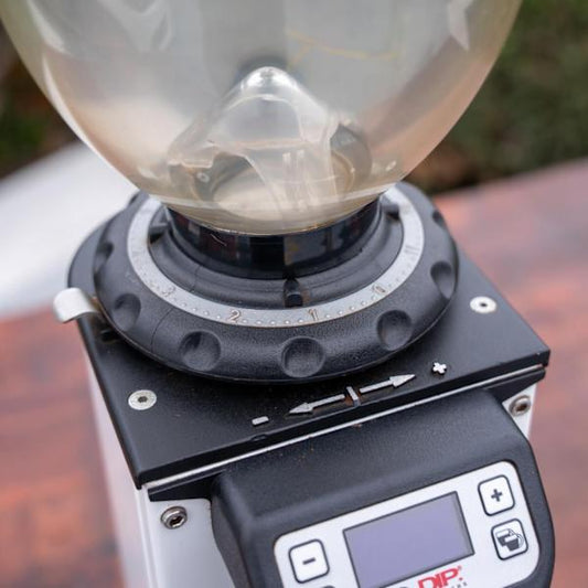 Used White DIP DK65 Coffee Grinder – Excellent Condition - Australia - Di Pacci