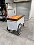 Vintage Style Coffee Cart With Wheels Timber White - Australia - Di Pacci
