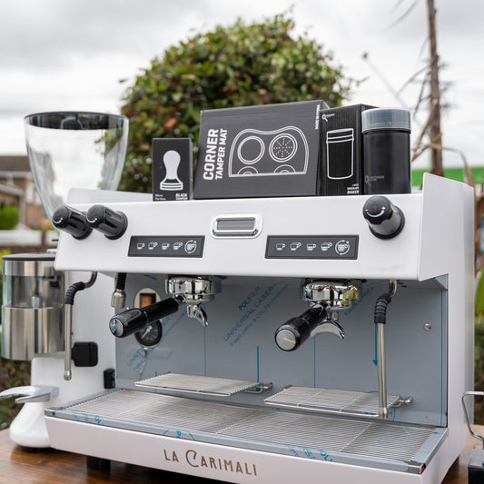 White Carimali Nimble & X011 Grinder Package + Precision Accessories - Australia - Di Pacci