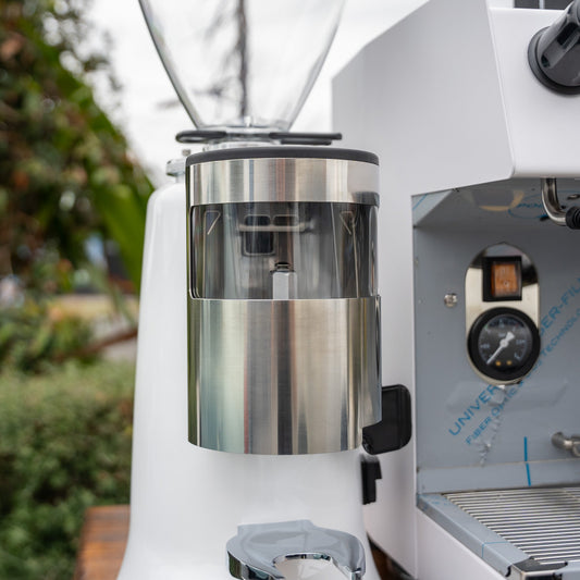 White Carimali Nimble & X011 Grinder Package + Precision Accessories - Australia - Di Pacci