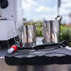 White Futurmat Ottima & DIP DS - 68 Grinder + Precision Accessories & Stainless Steel Coffee Cart Package - Australia - Di Pacci