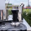White Futurmat Ottima & DIP DS - 68 Grinder + Precision Accessories & Stainless Steel Coffee Cart Package - Australia - Di Pacci
