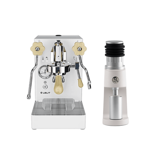 White Lelit Mara X V2 & Precision GS0 V2 Grinder Package - Australia - Di Pacci